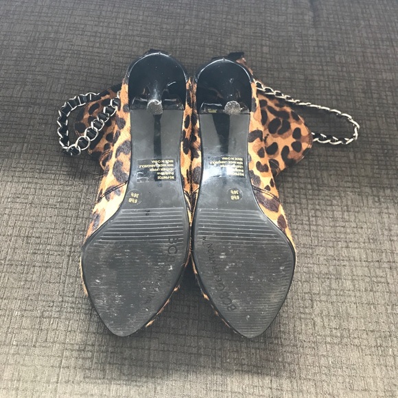 BCBG ankle boots. Real fur. Leopard print - Picture 3 of 3